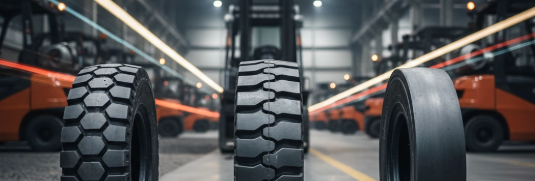 Pneumático, Maciço ou Cushion: Qual usar na operação?