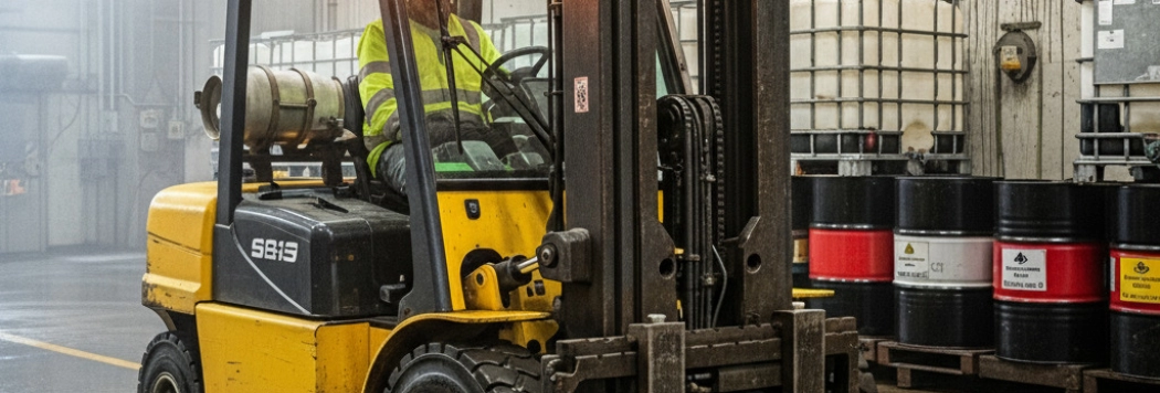 Como Escolher Pneus de Empilhadeira para Operações em Ambientes Úmidos ou com Produtos Químicos