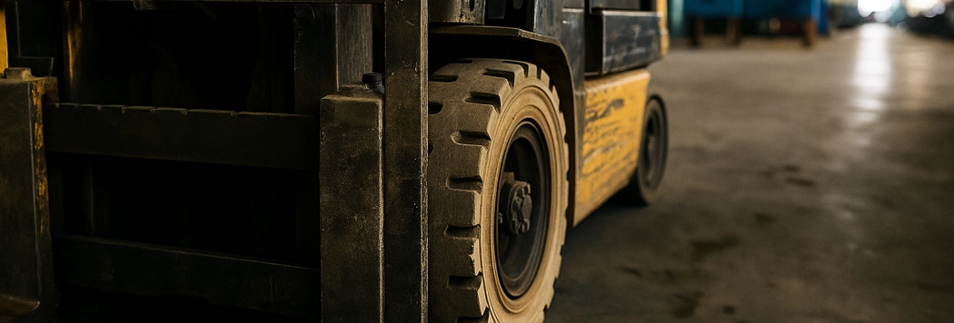 Como Pneus Mal Montados Afetam Toda a Empilhadeira