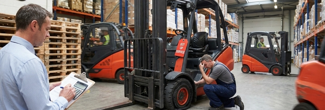 O Custo Invisível: Quanto Custa uma Empilhadeira Parada?